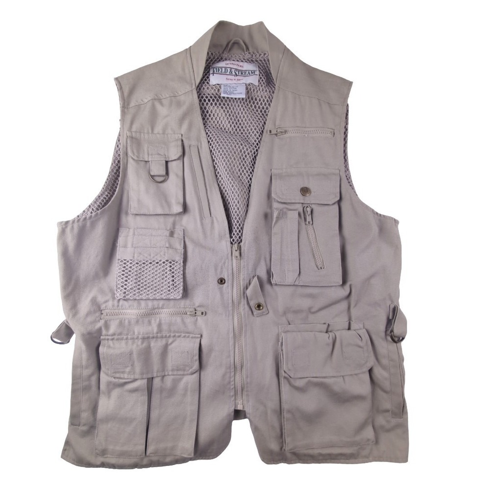 Field And Stream Outfitters Men's Fishing Vest Size Large Fly Fishing Outdoors L